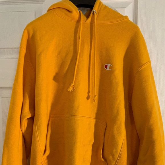 Yellow Champion Hoodie (Medium) - Picture 1 of 4